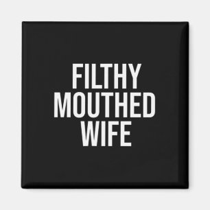 Vuilbekkende vrouw Funny Sarcasme Anti Trump Magneet