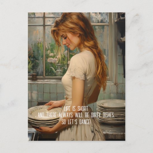 Vuile gerechten briefkaart (Voorkant)