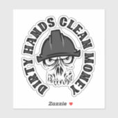Vuile handen schoon geld auto sticker Sticker hard (Vel)