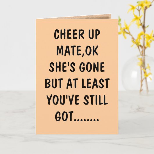 Vuile knickers kaart (Gele Bloem)