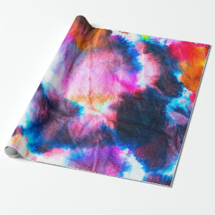 Vuile kunst. Heldere rode, lila, roze, gele kleure Cadeaupapier