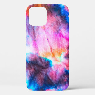 Vuile kunst. Heldere rode, lila, roze, gele kleure iPhone 12 Hoesje