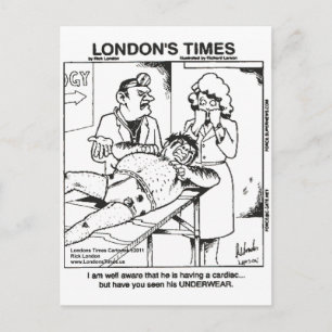 Vuile ondergoed en ziekenhuizen Funny Gifts & T -  Briefkaart