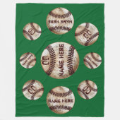 Vuile persoonlijke honkbalwandelen fleece deken (Voorkant)
