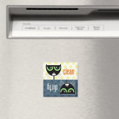 Vuile / schone kat - Magneet (Insitu (Vaatwasser))