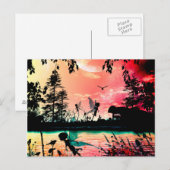 Vuilen en vogels briefkaart (Voorkant / Achterkant)