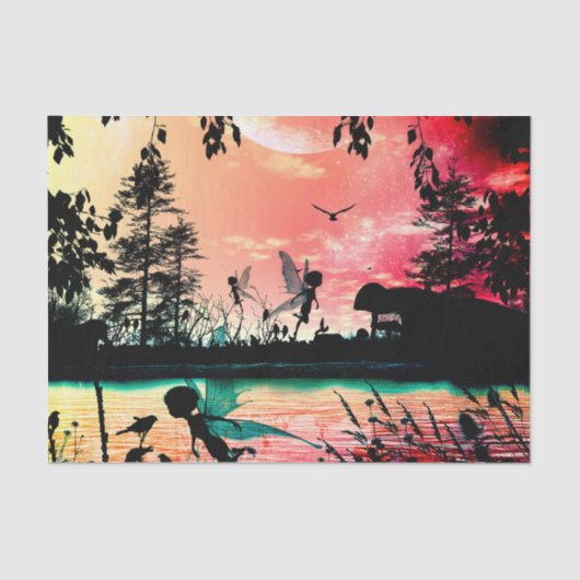 Vuilen en vogels tissuepapier (Voorkant)