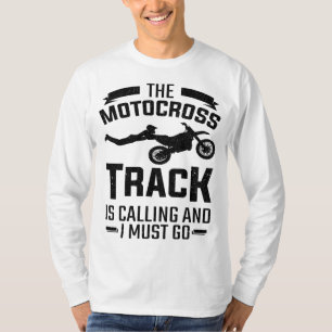 Vuilfiets De motorcross track roept motor T-shirt