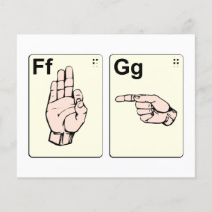 Vuilige Gebarentaal Flitskaarten Flyer