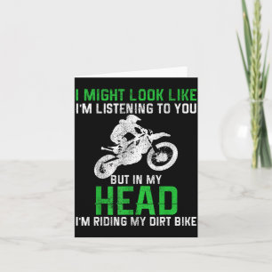 Vuilnis Bike Motocross Enduro Grappige Quote Motor Kaart