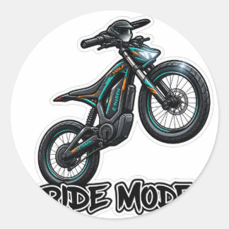 Vuilnis Bike Wielersticker – Offroad Motorfiets On Ronde Sticker