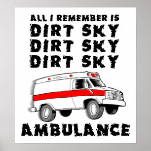 Vuilnis Hemel Ambulance Motocross Fiets Grappige P Poster