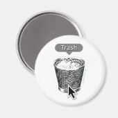 Vuilnis. Magneet (Voorkant / Achterkant)