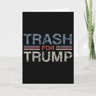 Vuilnis Voor Trump 2025 Vintage Grunge Retro Afval Kaart