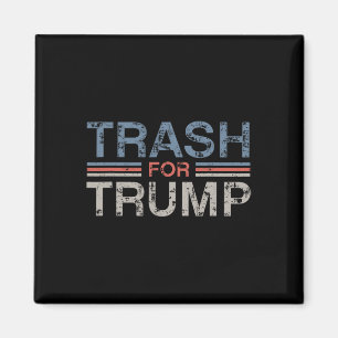 Vuilnis Voor Trump 2025 Vintage Grunge Retro Afval Magneet