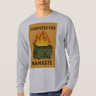 vuilnisbak namaste t-shirt