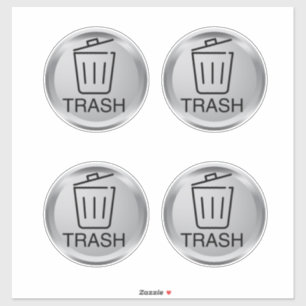 Vuilnisbakken binnen & openlucht sticker