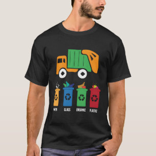 Vuilnisdag Recycling Truck Peuters Trash T-shirt