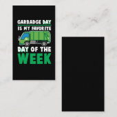 vuilnisdag vuilnis vuilnis vuilnisbelt visitekaartje (Voorkant / Achterkant)