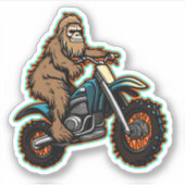 Vuilnisfiets Sasquatch Sticker (Voorkant)