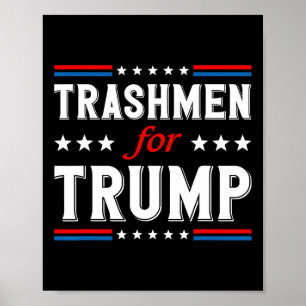 Vuilnisophalers Voor Trump 2025 Grappige Verkiezin Poster