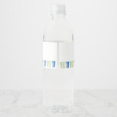 Vuilniswagen 1e verjaardagsfeest waterfles etiket (Achterkant)