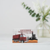 vuilniswagen | Bouwvoertuig | Skyline Visitekaartje (Staand voorkant)