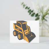 vuilniswagen briefkaart (Staand voorkant)