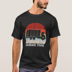 vuilniswagen pyjamas Retro voor vrachtwagen T-shirt