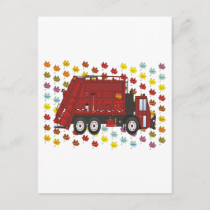 Vuilniswagen september briefkaart