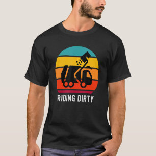 Vuilniswagen Trash Recycling Rijden Dirty T-shirt