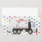 Vuilniswagen Valentijnse  Feestdagenkaart (Voorkant / Achterkant)