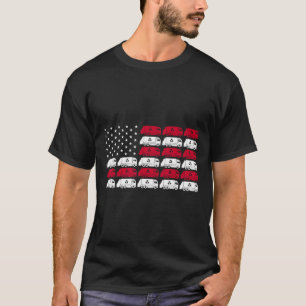 Vuilniswagen VS Amerikaanse Vlag Patriottische Man T-shirt