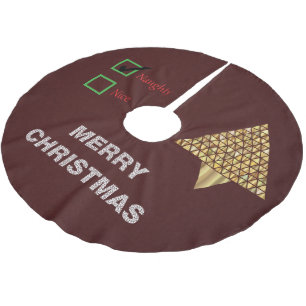 Vuilskirt met prettige kerstbomen kerstboom rok