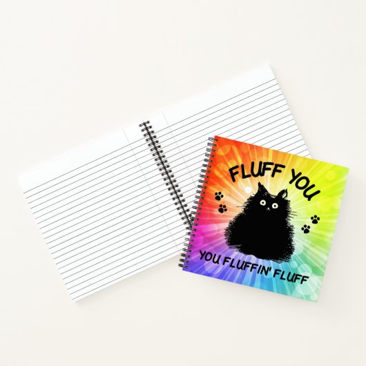 Vuilt u met fluffin Fluff Kitty Cat Notitieboek (Binnen)