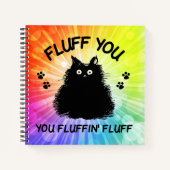 Vuilt u met fluffin Fluff Kitty Cat Notitieboek (Voorkant)