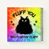 Vuilt u met fluffin Fluff Kitty Cat Notitieboek (Achterkant)
