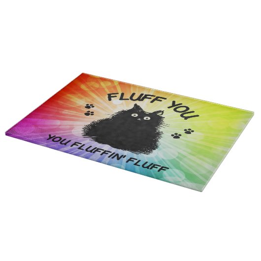 Vuilt u met fluffin Fluff Kitty Cat Snijplank (Hoek)