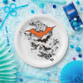 vuilvleermuizen Halloween partij levert wit Papieren Bordje (Feest)