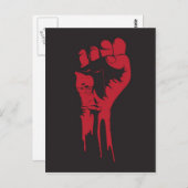 vuist briefkaart (Voorkant / Achterkant)