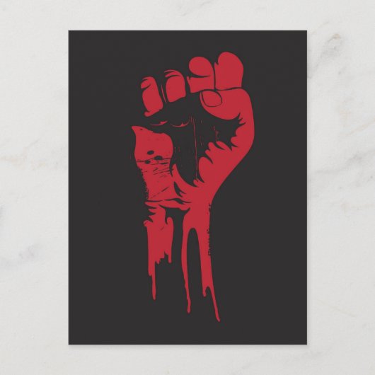 vuist briefkaart (Voorkant)