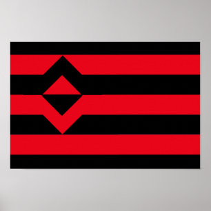 VUIST EERBIEZEL VLAG POSTER