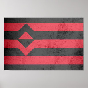 VUIST EERBIEZENVLAG POSTER