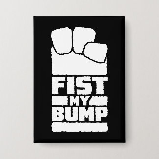 Vuist Mijn Bump Grappig Ruimtebuitenaards Ontwerp Button
