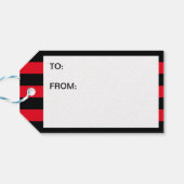 Vuist Pride Vlag Cadeaulabel (Achterkant Horizontaal)
