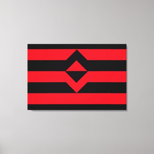 Vuist Pride Vlag Canvas Afdruk (Voorkant)