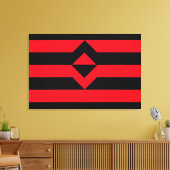 Vuist Pride Vlag Canvas Afdruk (Insitu (Woonkamer))