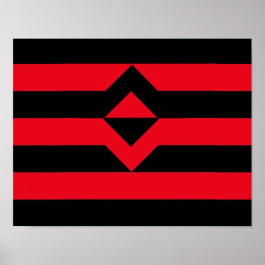 Vuist Pride Vlag Poster (Voorkant)