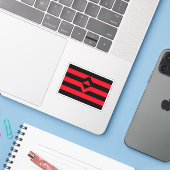Vuist Pride Vlag Sticker (Laptop met iPhone)