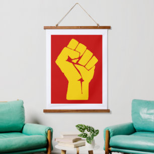 Vuist, Rebel, Relletje, Verzet, Communistische Sti Hangend Wandkleed